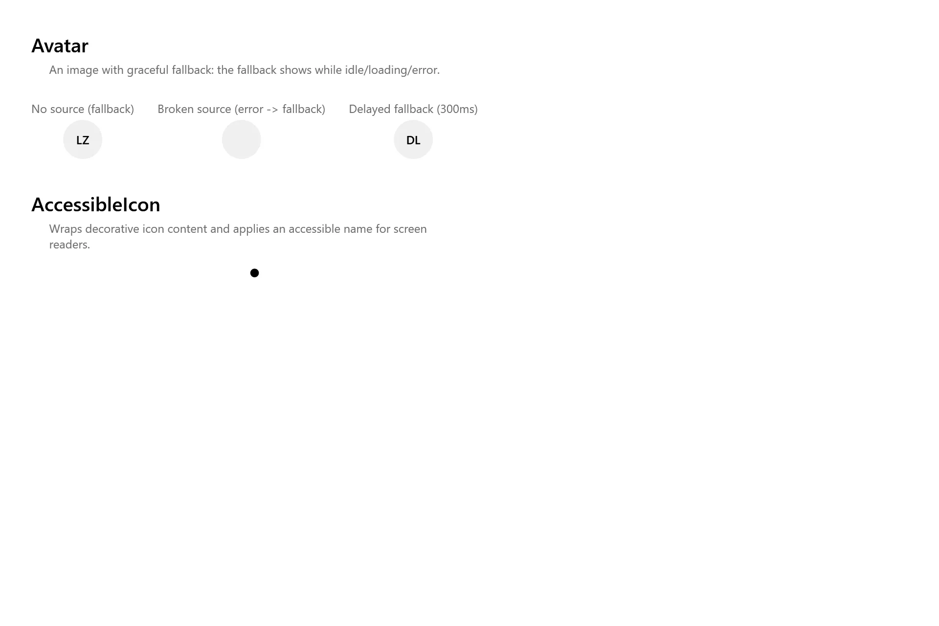 Avatar Gallery page in the high contrast theme