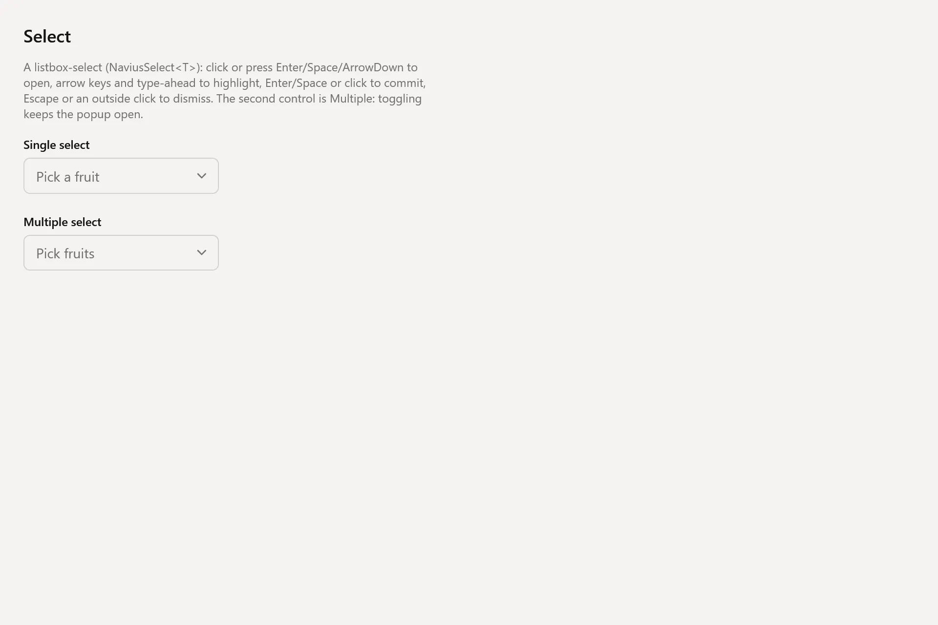 Select Gallery page in the light theme