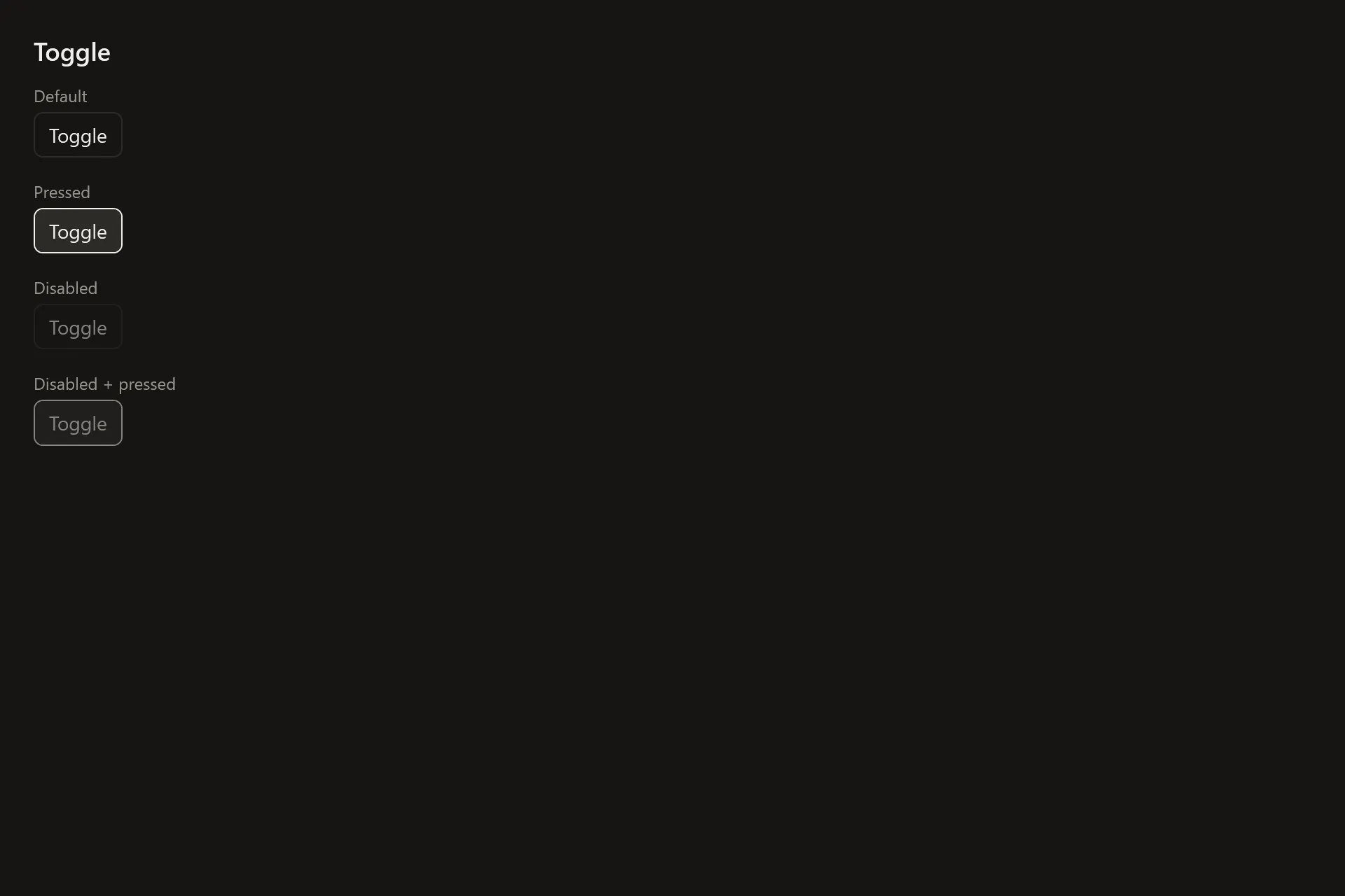 Toggle Gallery page in the dark theme